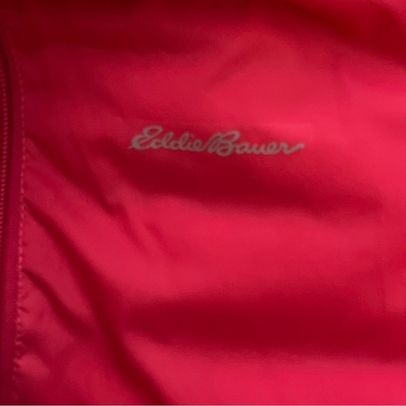 Eddie Bauer Puffer Reversible Hooded Duck Down Zip Jacket Size Child’s 10/12 - Picture 8 of 13
